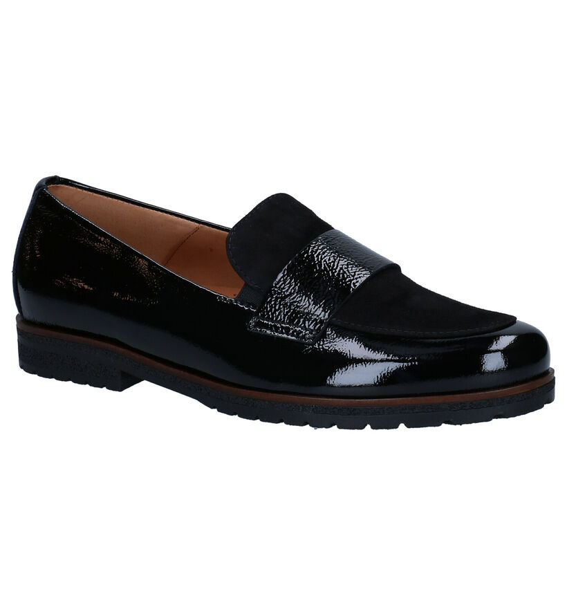 Gabor Easy Walking Zwarte Loafers in daim (282274)