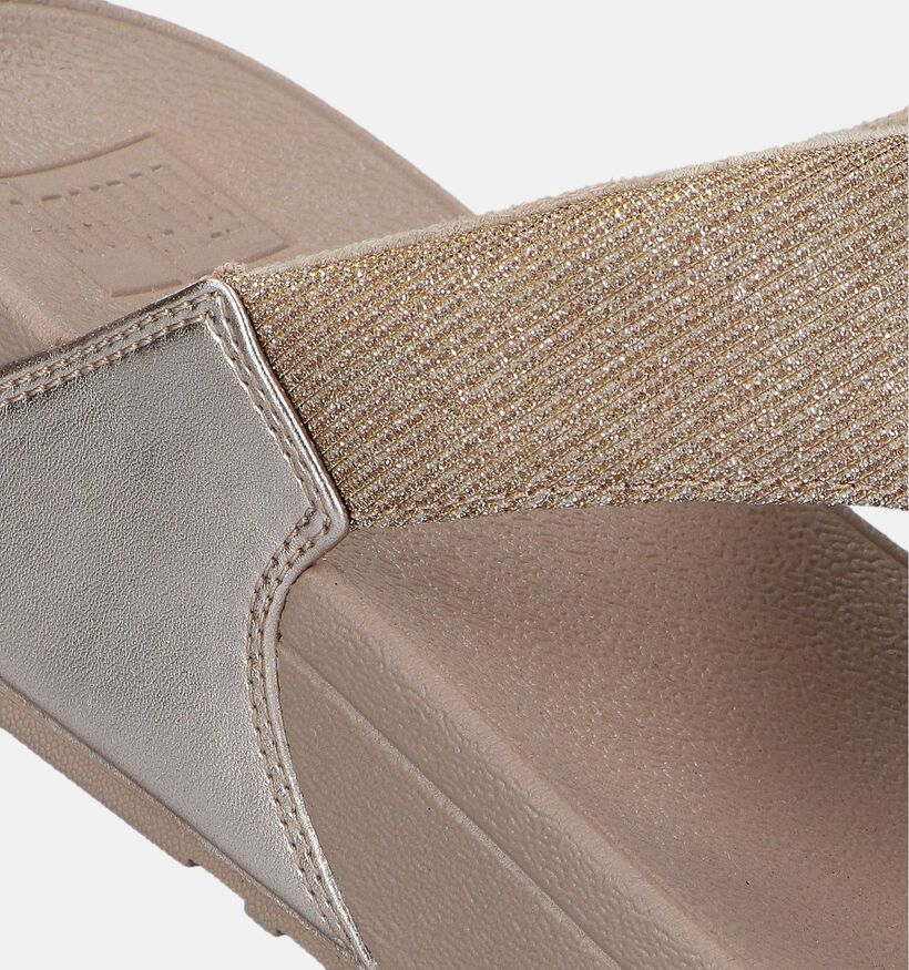 FitFlop Lulu Toepost Tongs en Noir pour femmes (353816)