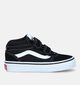 Vans Ward Mid V YT Baskets de skate en Noir pour filles, garçons (334083)