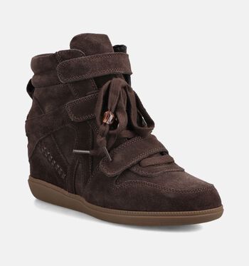 Poelman Baskets Marron/Bordeaux