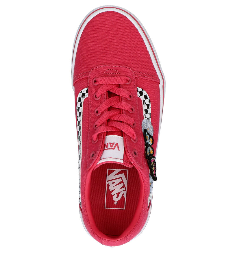 Vans Ward Roze Sneakers in stof (285715)