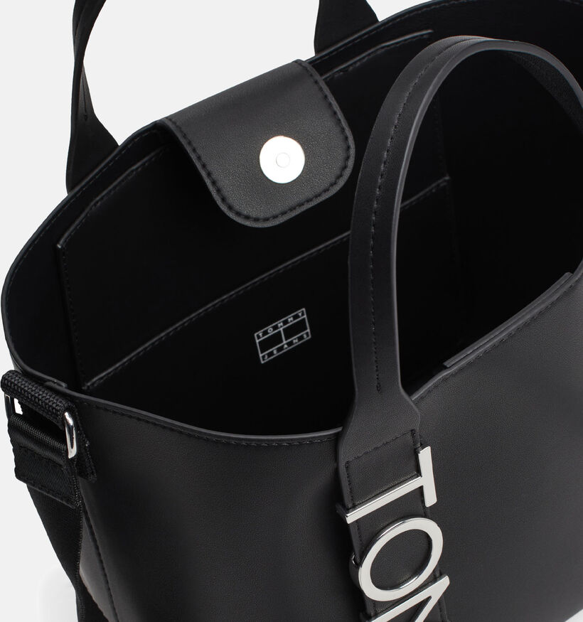 Tommy Hilfiger TJW City Bold Mini Tote Sac à main Noir pour femmes (346673)