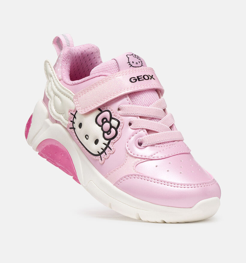 Geox Hello Kitty Fadinlight Roze Sneakers voor meisjes (377773) - geschikt voor steunzolen
