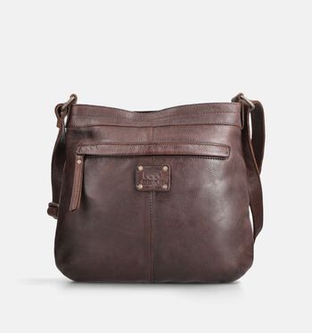 Bear Design Crossbody tassen Cognac/Bruin/Blauw
