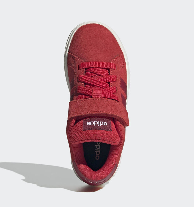 adidas Grand Court 00s Rode Lage Sneakers voor jongens, meisjes (366064) - geschikt voor steunzolen