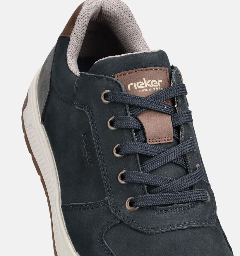 Rieker Baskets en Bleu fonc&eacute; pour hommes (367581) - pour semelles orthop&eacute;diques