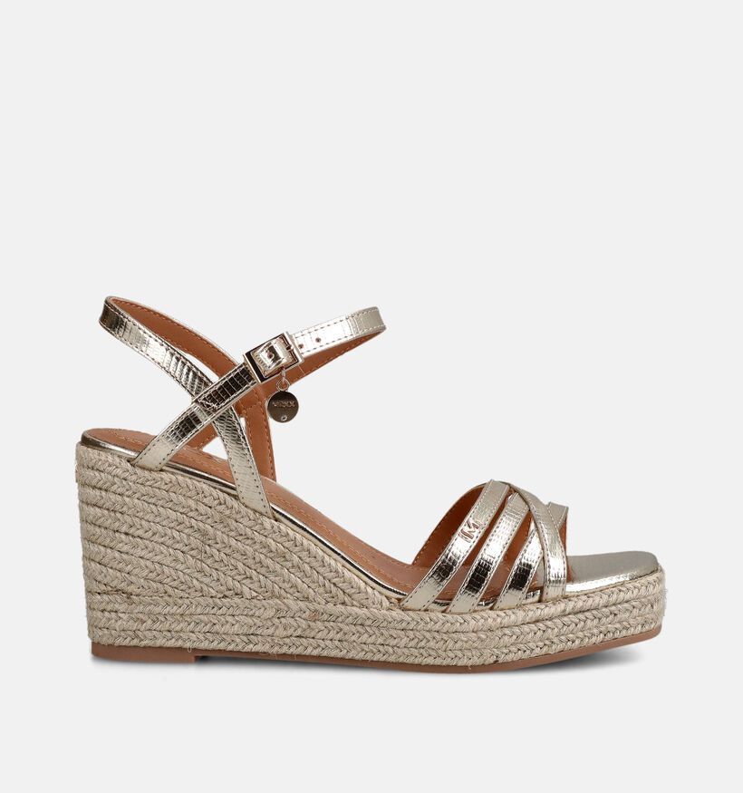 Mexx Noemi Pakina Sandales compens&eacute;es en Or pour femmes (367258)