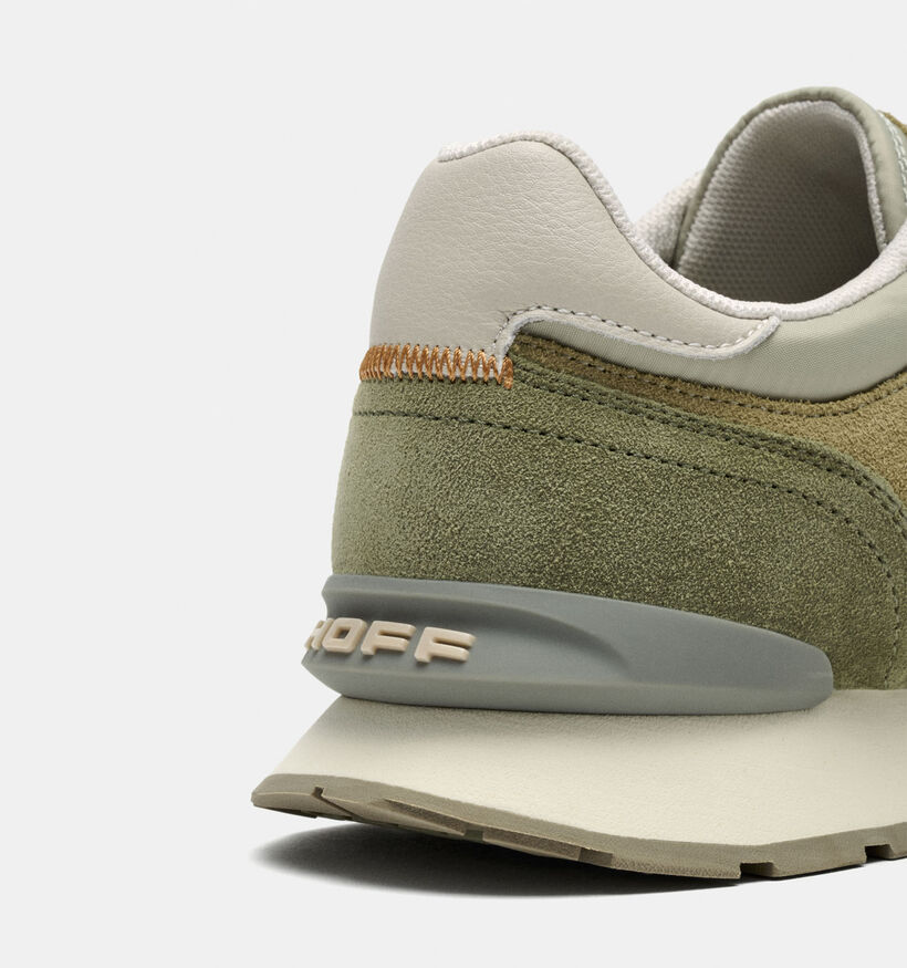 HOFF City Donkergroene Veterschoenen voor heren (367326) - geschikt voor steunzolen