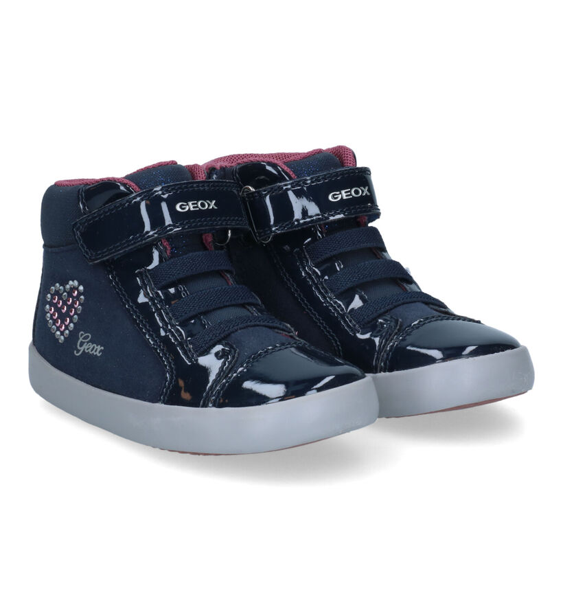 Geox Gisli Blauwe Babyschoentjes in kunstleer (312548)
