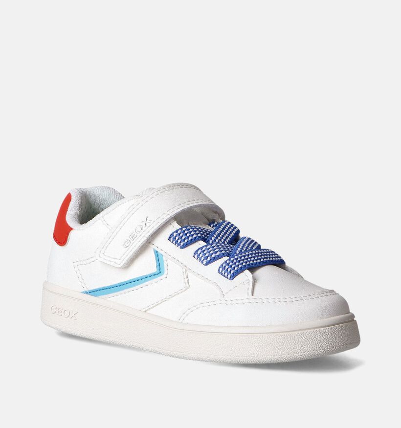 Geox Eclyper Witte Velcroschoenen voor jongens (351653) - geschikt voor steunzolen