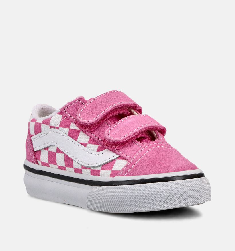 Vans Old Skool V Roze Sneakers voor meisjes (368963)