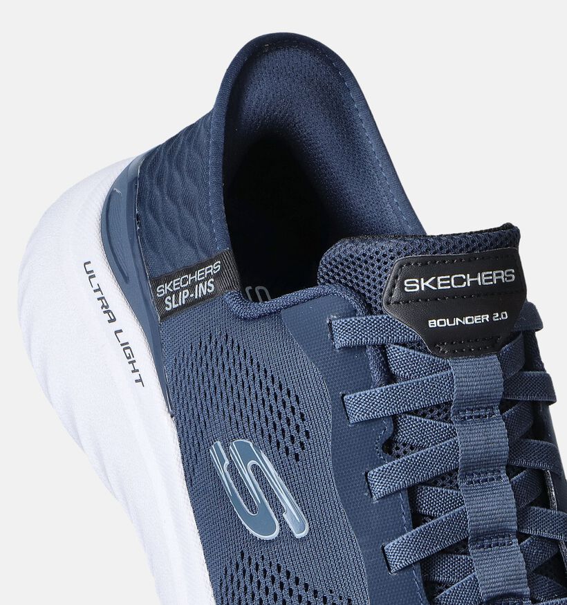 Skechers Bounder 2.0 Emerged Blauwe Slip-ins voor heren (353216)