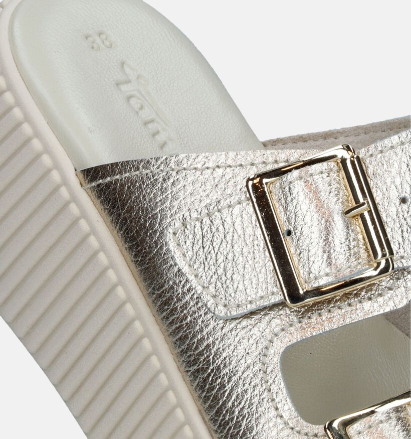 Tamaris Nu-pieds plateforme en Or pour femmes (338226)
