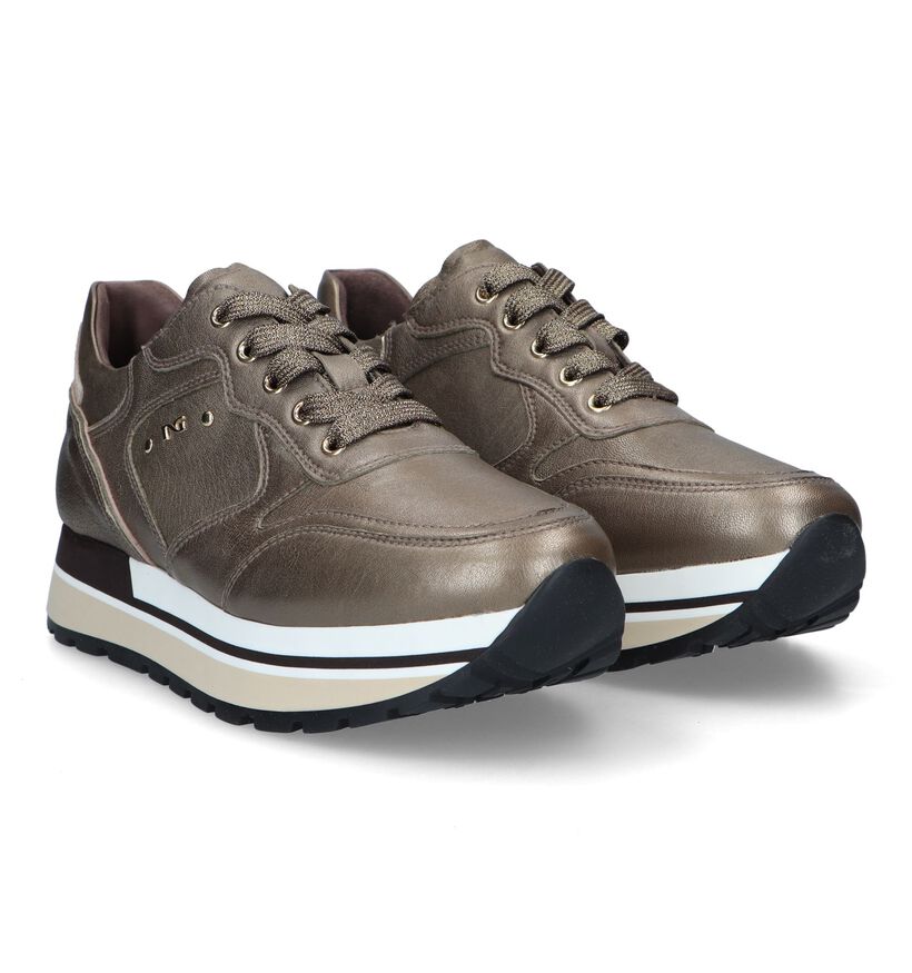 NeroGiardini Baskets casual en Marron pour femmes (329947) - pour semelles orthopédiques