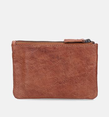 Label M Portemonnees Cognac/Rood