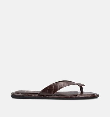 Tamaris Slippers Zwart/Bruin