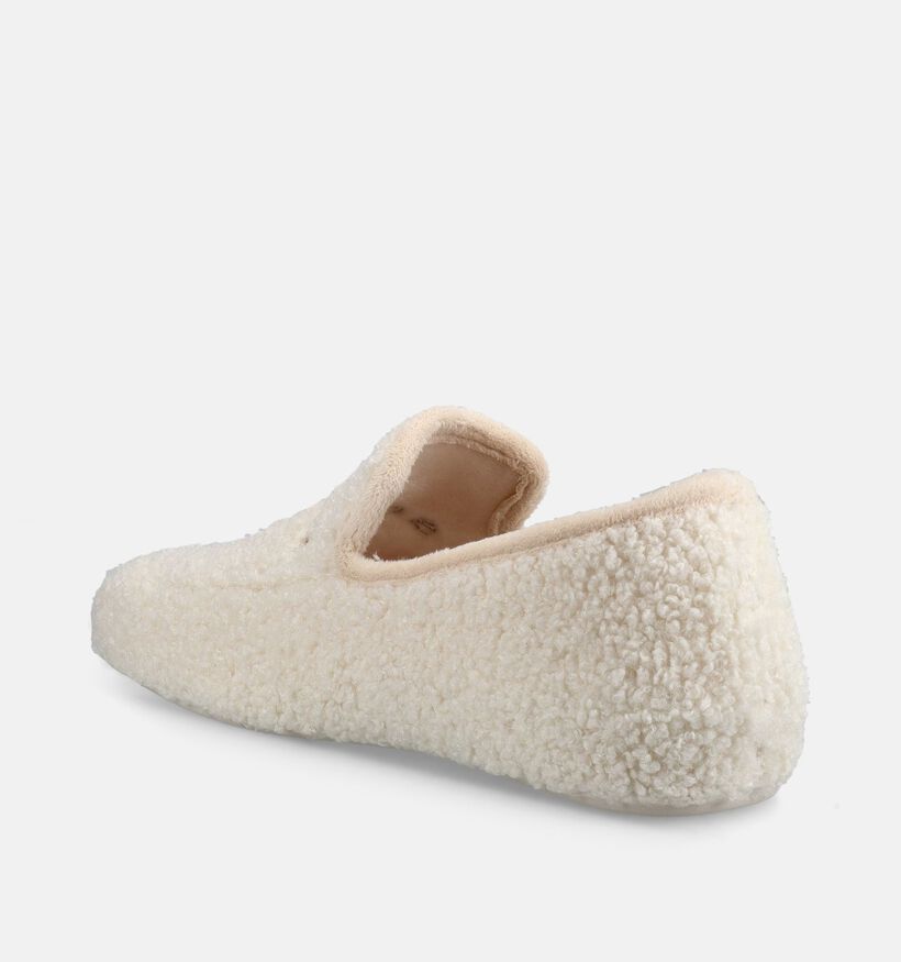Scapa Ecru Teddy Pantoffels voor dames (380852) - geschikt voor steunzolen