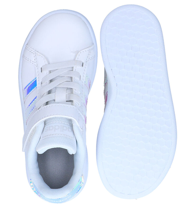 adidas Grand Court C Witte Sneakers voor meisjes (314611) - geschikt voor steunzolen