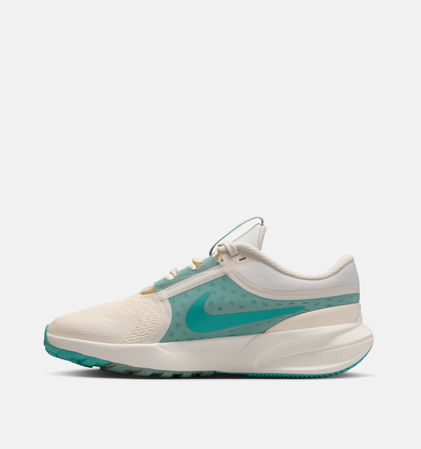 Nike Star Runner 5 Ecru/Groene Sneakers voor jongens (359869) - geschikt voor steunzolen
