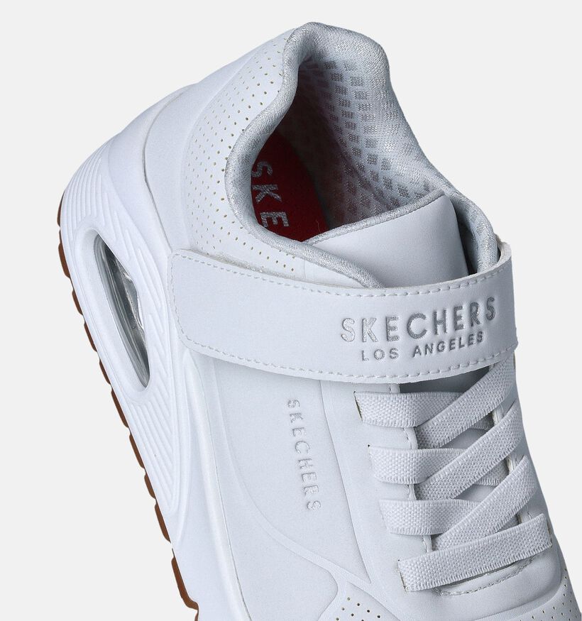 Skechers Uno Air Blitz Witte Sneakers voor jongens, meisjes (350335)