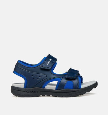 Geox Sandales Noir/Bleu/Gris