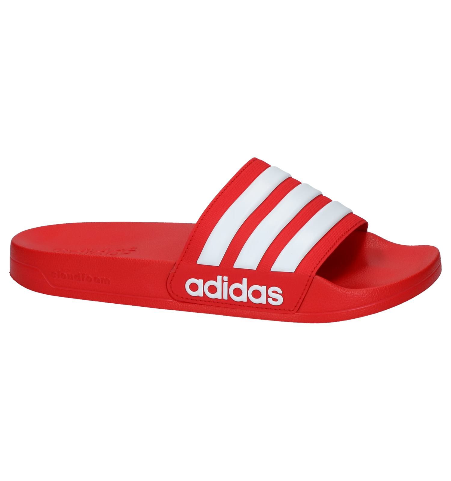 Rode Slippers adidas Cloudfoam Adilette Heren Slippers Online op TORFS.BE