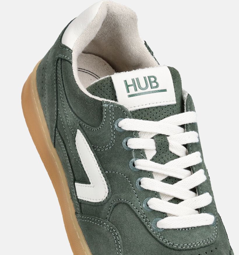 Hub Vancouver Groene Sneakers voor heren (369586) - geschikt voor steunzolen