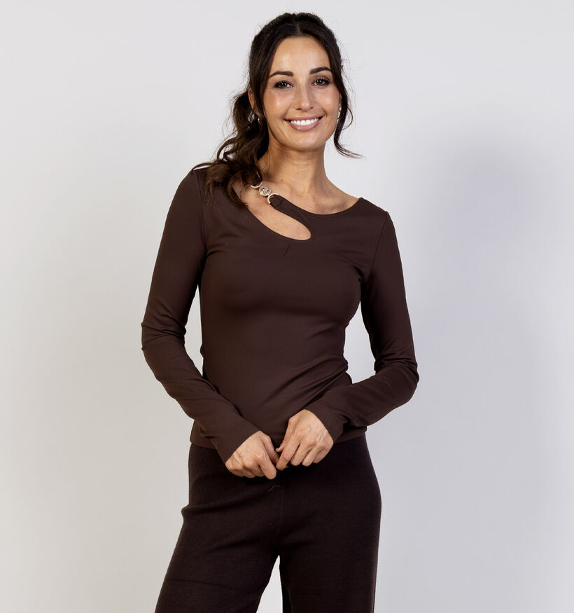 Guess Longsleeves en Marron pour femmes (364393)