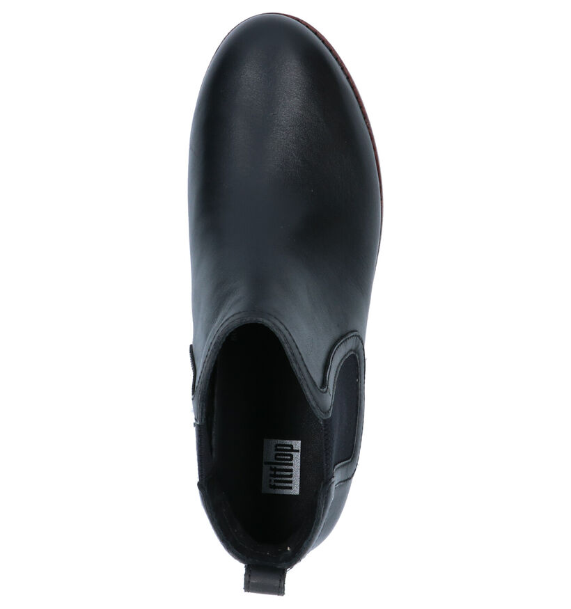 FitFlop Chia Chelsea zwarte enkellaarzen in leer (256043)