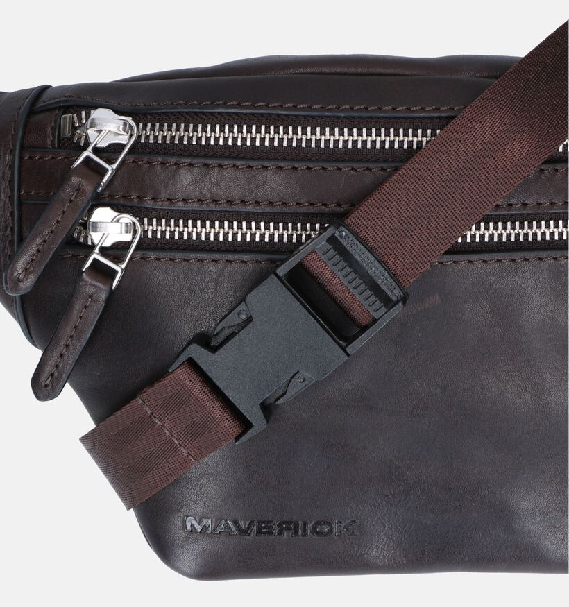 Maverick Sac banane en Brun pour hommes (341283)