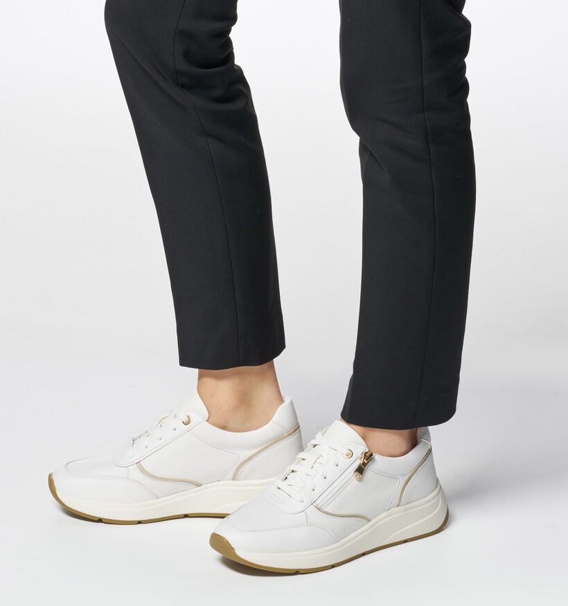 Geox Cristael Witte Sneakers voor dames (351682) - geschikt voor steunzolen