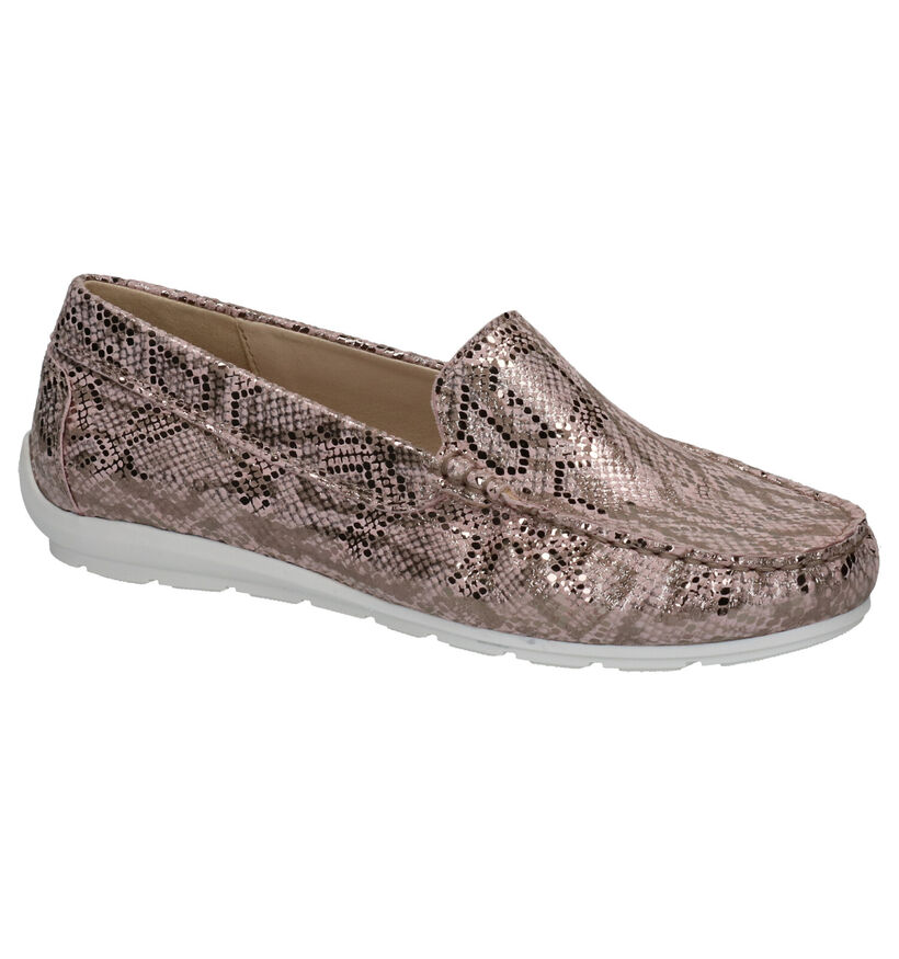 Ara Alabama Mocassins en Rose en cuir (272312)