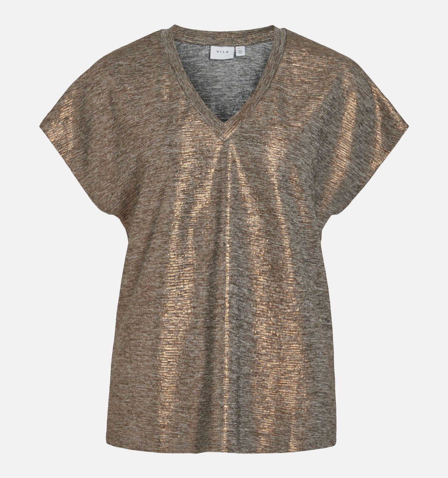 Vila Saina Bronzen T shirt Dames T shirts Online op TORFS.BE