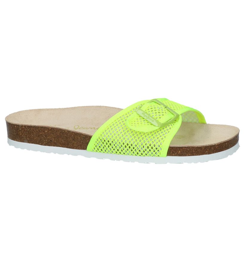 Pepe Jeans Fluo Roze Slippers in stof (215161)