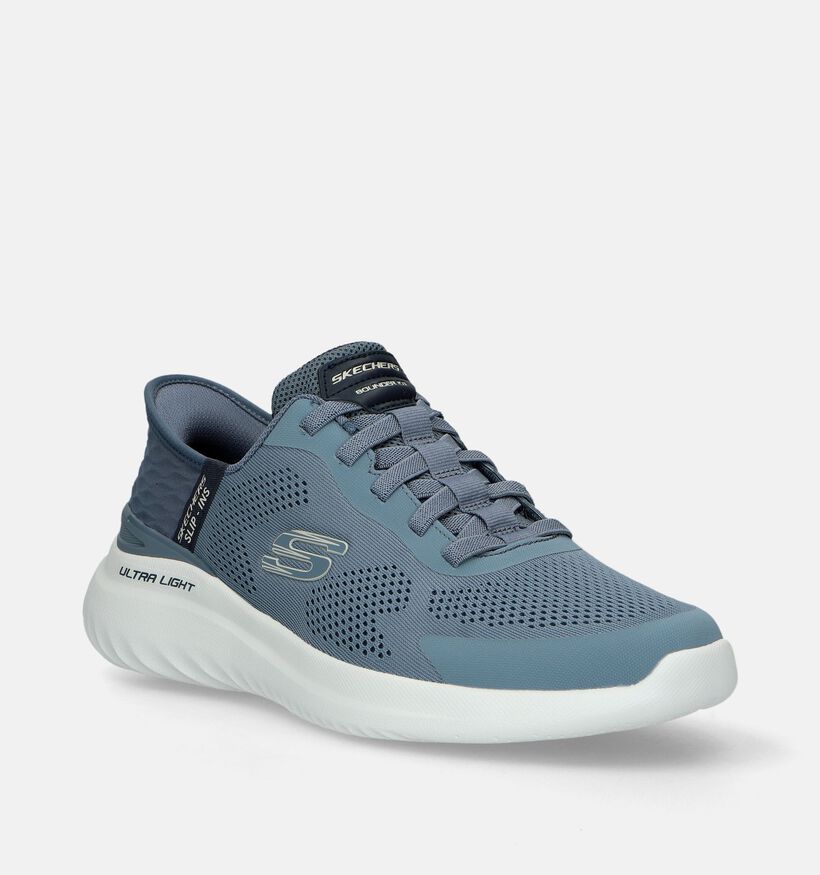 Skechers Slip-ins Bounder 2.0 Emerged Blauwe Sneakers voor heren (335556)