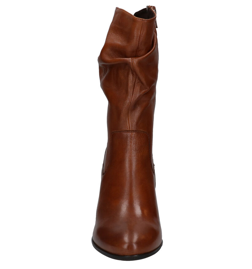 Steven NY Cognac Korte Laarzen in leer (280230)