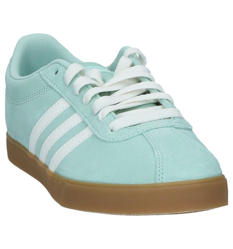 Roze Sneakers adidas Courtset in daim (237037)