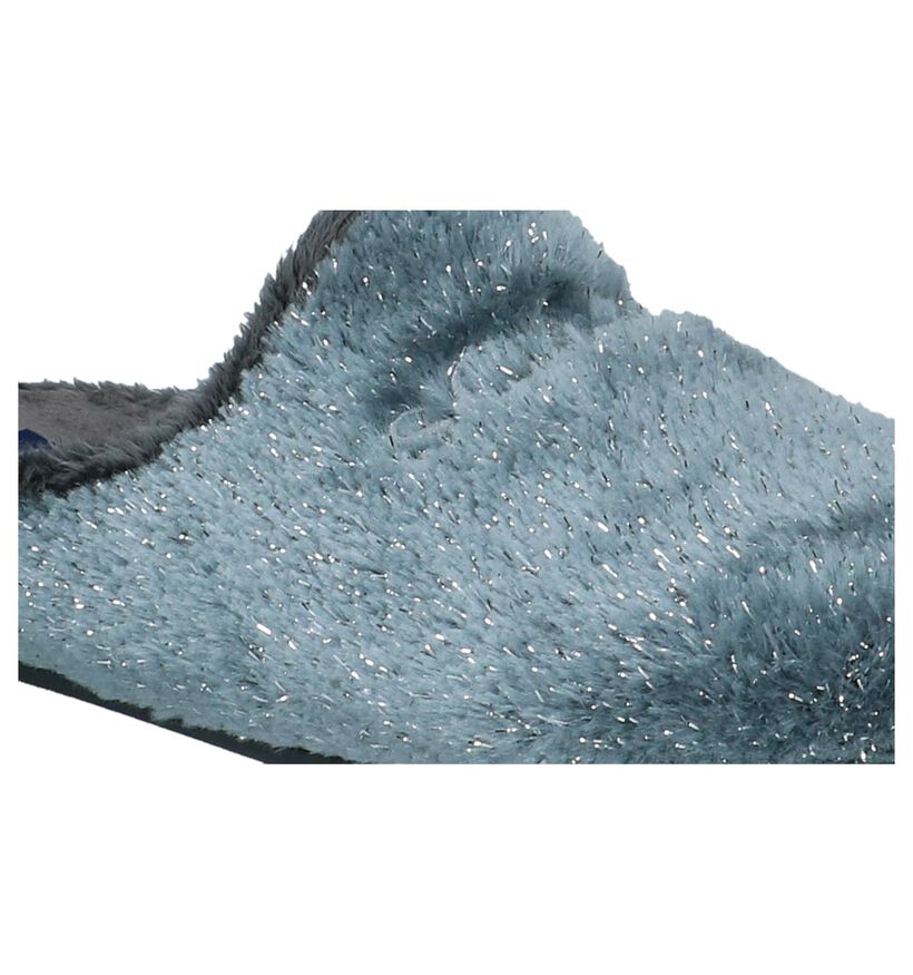 Scapa Pantoufles ouvertes en Gris en textile (227373)