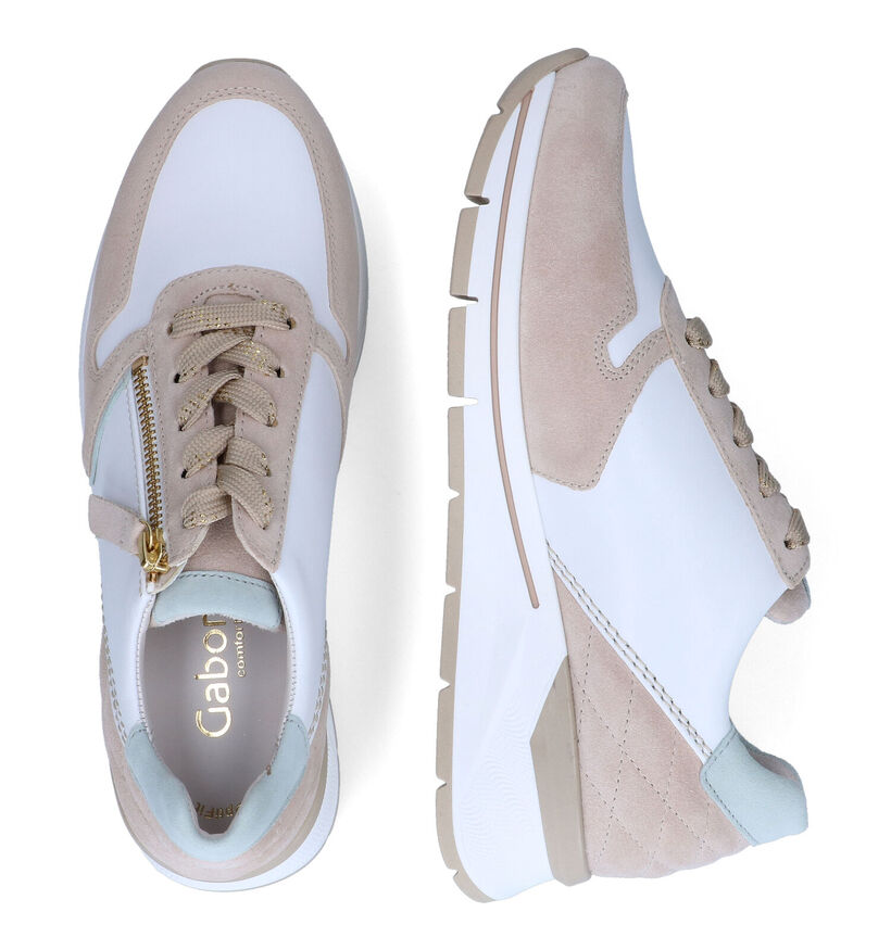 Gabor OptiFit Chaussures à lacets en Blanc en cuir (306216)