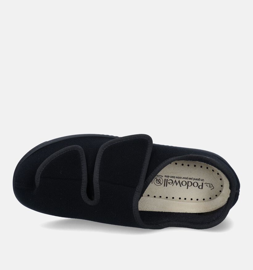 Podowell Athos Zwarte Orthopedische Pantoffels voor heren (342224) - geschikt voor steunzolen