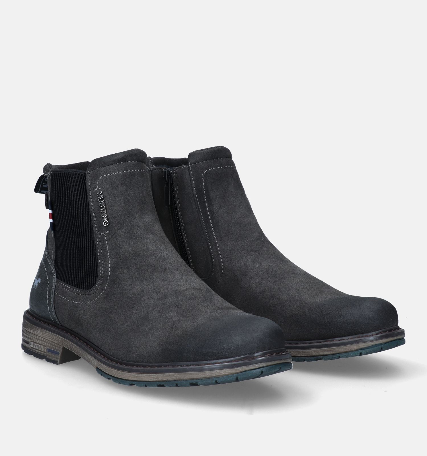 Mustang Grijze Chelsea Boots Heren Boots Online op TORFS.BE