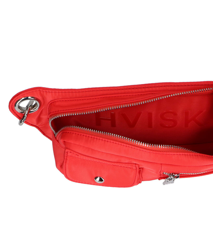 Hvisk Brillay Sac porté croisé en Rouge en textile (316757)