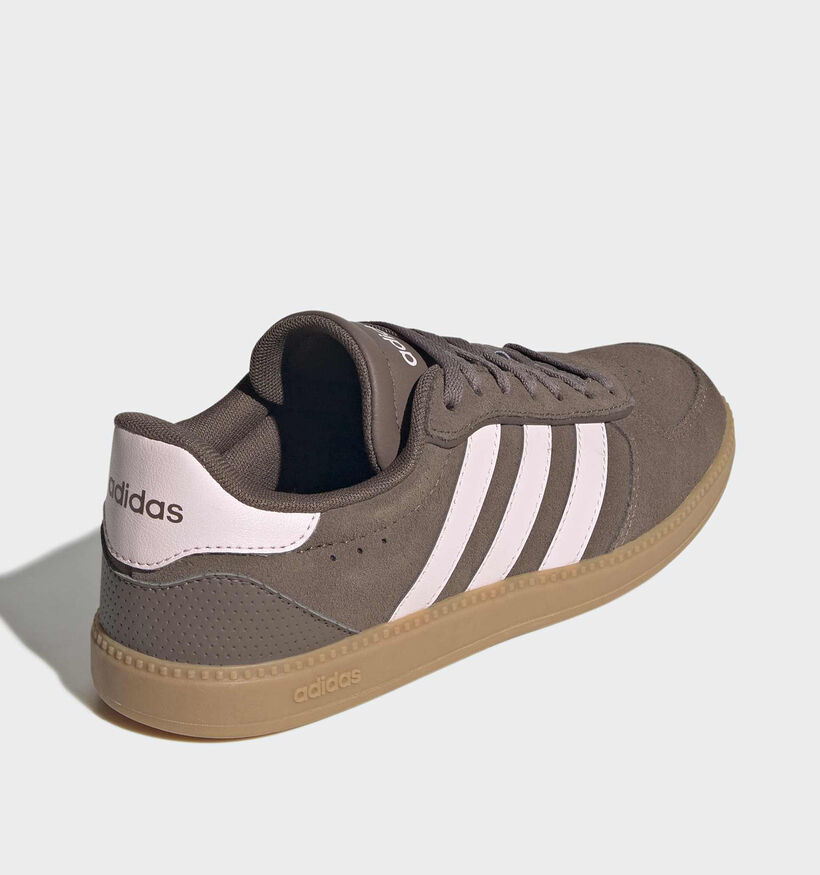 adidas Breaknet Sleek Baskets en Marron/Rose pour femmes (372851) - pour semelles orthop&eacute;diques