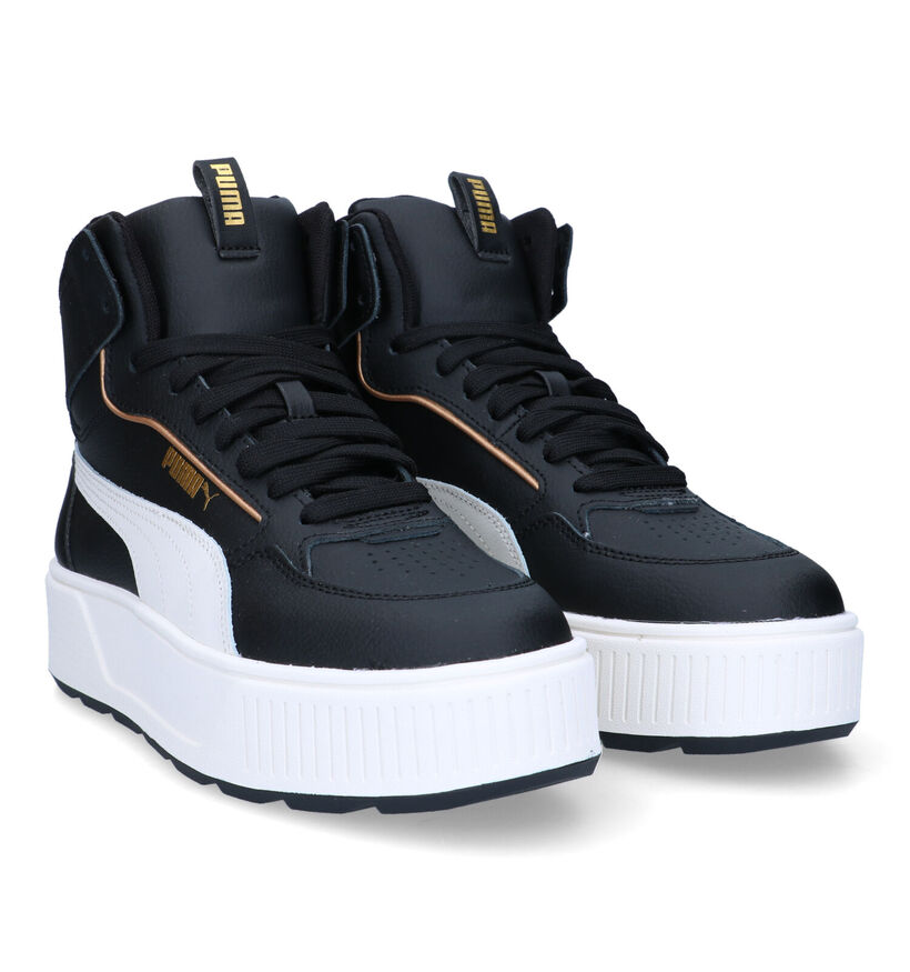 Puma Karmen Rebelle Mid Baskets en Noir pour femmes (318652) - pour semelles orthopédiques