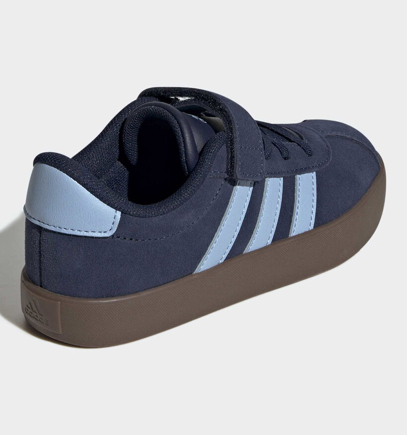 adidas VL Court 3.0 Baskets en Bleu pour gar&ccedil;ons (380589)