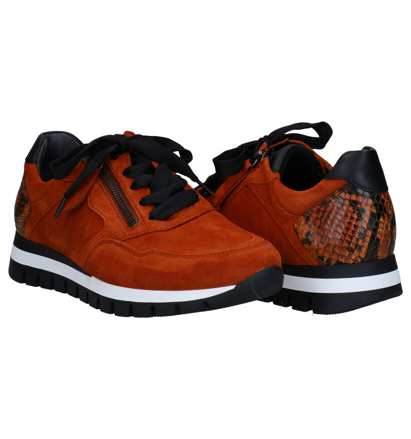 Gabor OptiFit Oranje Veterschoenen in nubuck (282469)