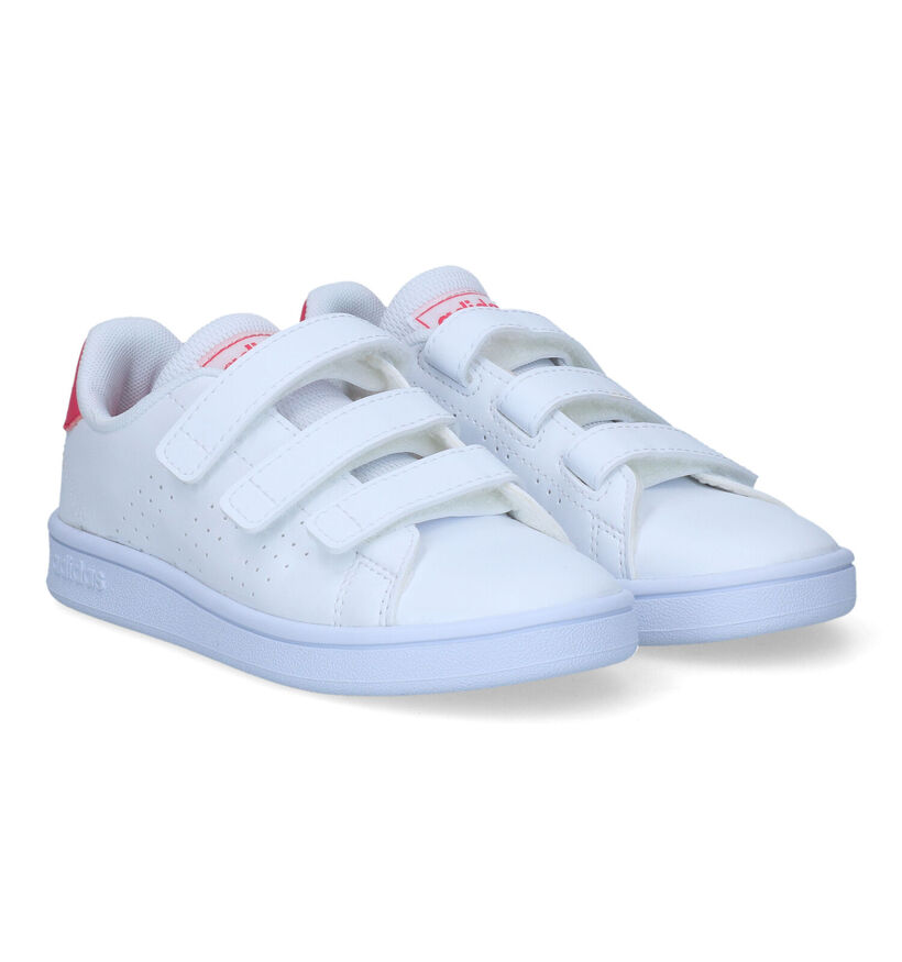 adidas Advantage C Baskets en Blanc pour filles (319539) - pour semelles orthopédiques