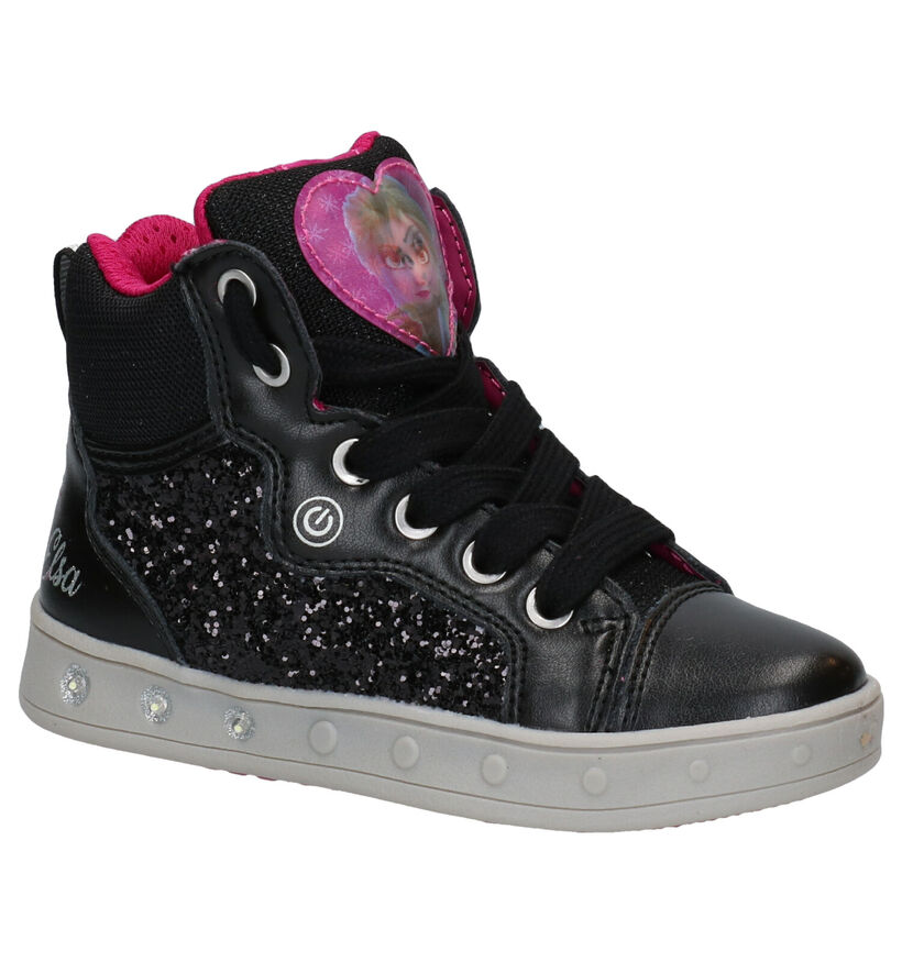 Geox Frozen Zwarte Bottines in kunstleer (278277)