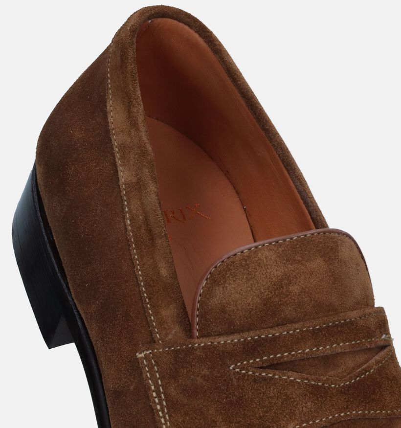 Ambiorix Ellis Inlay Chaussures à enfiler en Brun pour hommes (341180)