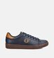 Fred Perry Spencer Leather Baskets en Bleu pour hommes (378095)